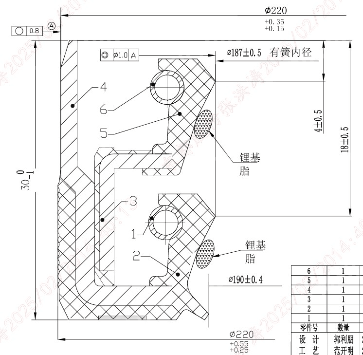 轴密封圈 1